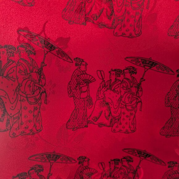 Red silk blouse form Chico's design - Picture 4 of 4